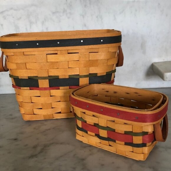 Longaberger Other - LONGABERGER 2000 Sales Award Basket Set RARE